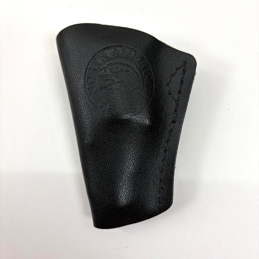 Aker North American Arms Leather IWB Clip-On Holster Black Small Good
